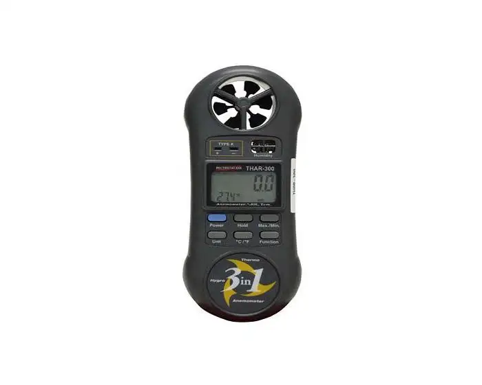 Termo-Higro-Anemômetro Digital portátil, Temperatura 0 a 50ºC, Umidade de 10 a 95% U.R.